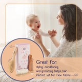 Juego De Cepillo Y Peine Para Bebes Suaves Y Naturales.