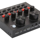 Kit Micrófono Profesional De Condensador + Tarjeta Sonido V8 Negro