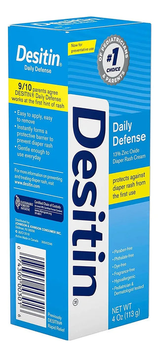 Desitin Crema Antipañalitis Tubo Rapid Relief 4.8 Oz