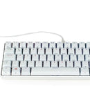 Teclado VSG QWERTY Kailh Brown español latinoamérica color blanco con luz RGB