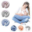 Almohada Cojin Materno De Lactancia Multiusos Ergonómico Color Azul Claro