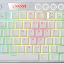 Teclado Mecanico Gamer Tkl Redragon Horus Blanco Switch Red
