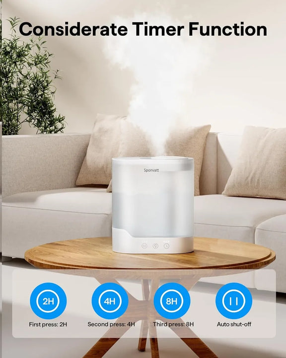 Humidificador Para Bebes Dormitorio Y Hogar De Niebla Fría Blanco