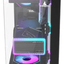 Gabinete Gamer Iceberg Crystal Gx Black 4 Fans Argb Usb C Negro