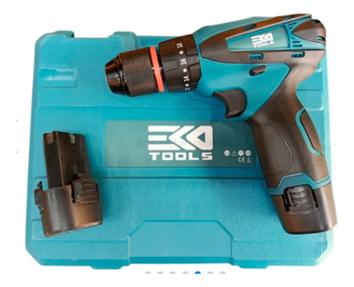 Taladro Inalámbrico De 18v 2velocidades Con Percutor2bateria - Azul Acero - 50hz/60hz