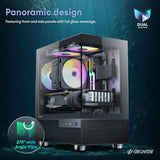 Caja Pc Aqua 3 Micro Atx Negra Argb Vidrio Templado