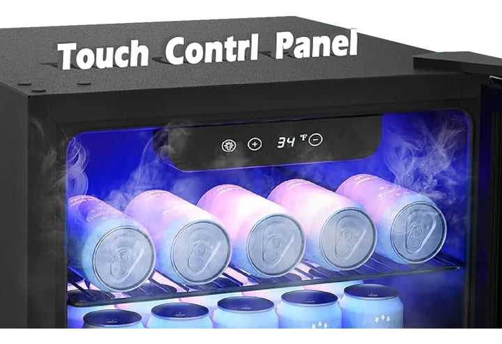 Refrigerador Y Nevera De Bebidas, Minibar Cap120 Latas Negra Negro