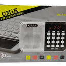 Radio Portatil Altavoz Fm Usb Sd Análogo Recargable Bolsillo