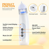 Pudult Aspirador Nasal Para Bebe, 5 Niveles De Succion Recar