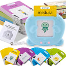 Lictin 255 tarjetas parlantes juguetes de aprendizaje para niños pequeños de 3-6 años educativos preescolares con 510 palabras visuales de terapia del habla sensoriales GCD0101