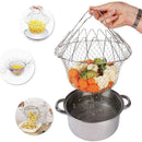 Escurridor De Cocina Plegable Para Fritos Multiusos En Acero
