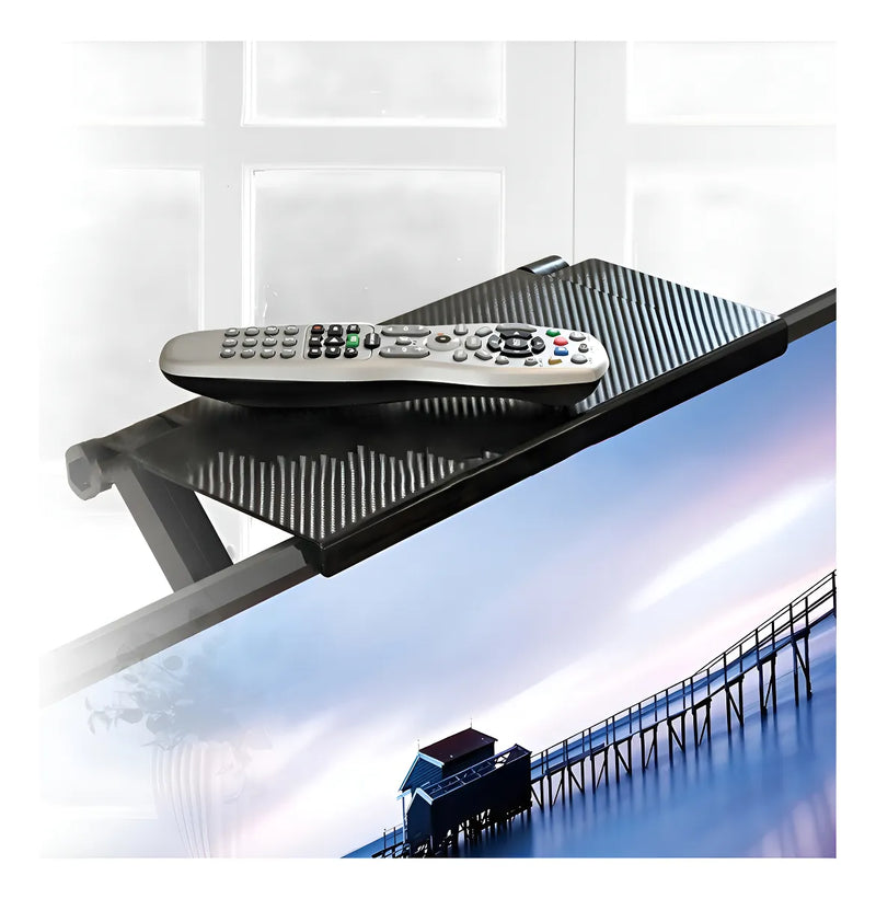Soporte Plegable Para Decodificador Parte Superior Tv Color Negro