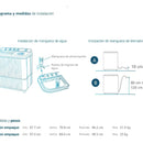 Lavadora Semiautomática 13 Kg Blanca Mabe - Lmd3123hbab0 Blanco
