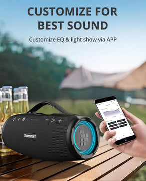 Parlante Bluetooth Portátil Tronsmart Mirtune S100 De 50w Negro