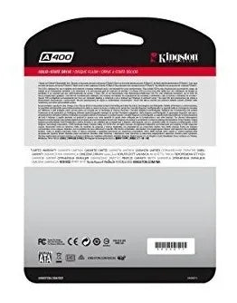 Unidad De Estado Solido Ssd Kingston A400 480gb Sata 6gb/s Negro