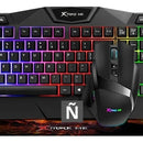 Combo Gamer 3en1 Xtrike Me Teclado Mouse Pad Pc Gaming Juego Color del teclado Negro
