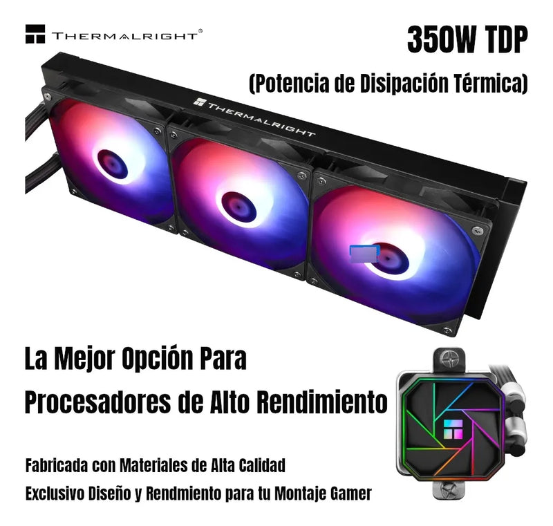 Refrigeracion Liquida Ta 360 Mm Argb Lga 1700 Am5 Am4 Negro