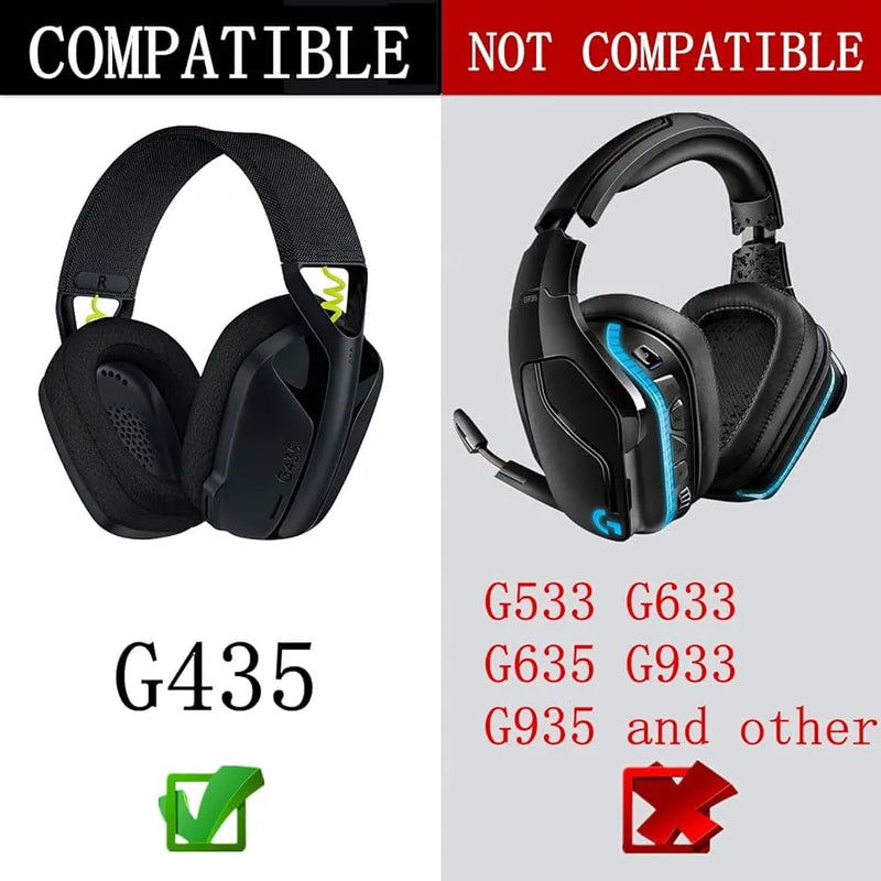Almohadillas Para Audífonos Logitech G Series G435 - G 435 Negro