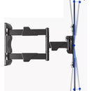 Soporte Tv 32 A 55 P4 Brazo Largo Giratorio Negro
