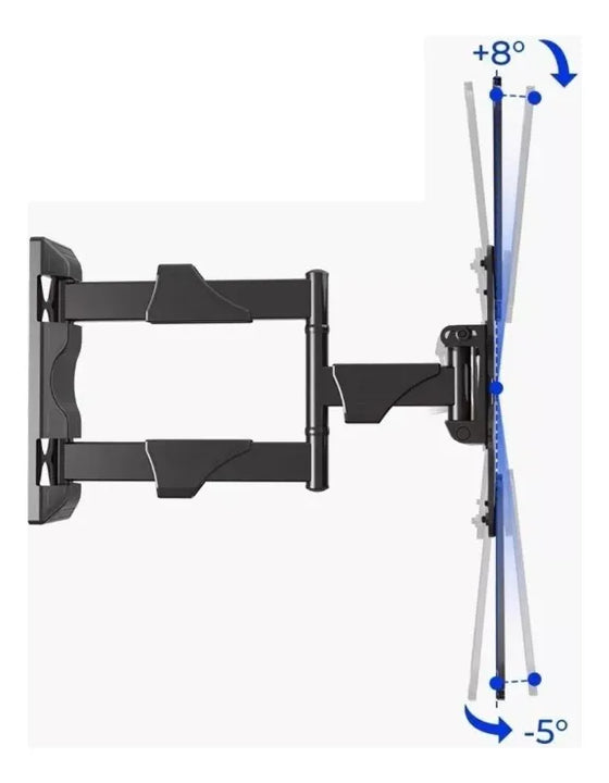 Soporte Tv 32 A 55 P4 Brazo Largo Giratorio Negro