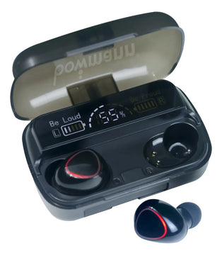 Audifonos Inalambricos Bowmann Bw-m10 Tws Powerbank Color Negro
