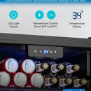 Refrigerador Mini Con Puerta De Vidrio 126 Latas Oficina Bar