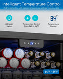 Refrigerador Mini Con Puerta De Vidrio 126 Latas Oficina Bar