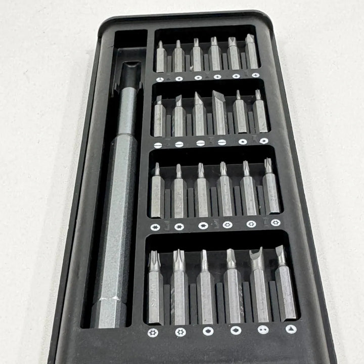 Destornillador Eléctrico Recargable Para Celular Cámara Pc Gris Oscuro