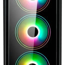Gabinete Iceberg Crystal G9 Atx 4 Ventiladores Color Negro