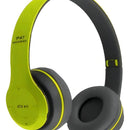 Audifonos Bluetooth Diadema Inalambricos P47 Microfono Radio Color Verde