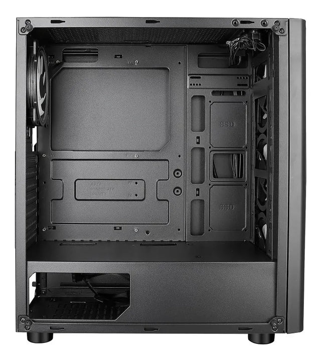 Gabinete Iceberg Crystal G9 Atx 4 Ventiladores Color Negro
