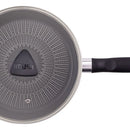 Sartén Imusa Cambiatón 24cm Antiadherente Tapa De Vidrio Color Gris oscuro