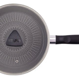 Sartén Imusa Cambiatón 24cm Antiadherente Tapa De Vidrio Color Gris oscuro