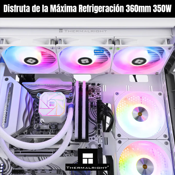 Enfriamiento Liquido Pc Cpu Ta 360 Argb Lga 1700 Am5 Blanco