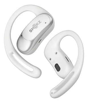 Audífonos Bluetooth Shokz Openfit Air Color Blanco Luz Azul