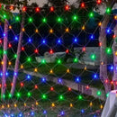 Luces De Navidad Malla Multicolor 2mx2m 160 Bombillos Silico Rojo
