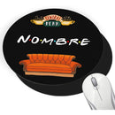 Pad Mouse Sublimado Friends Con Nombre Personalizado Negro