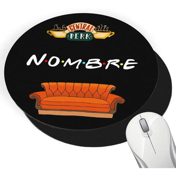 Pad Mouse Sublimado Friends Con Nombre Personalizado Negro
