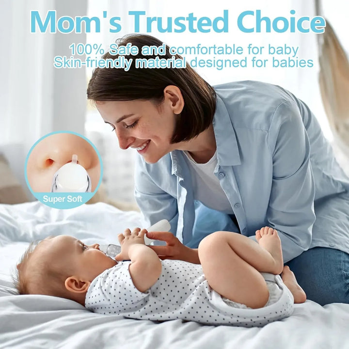 Aspirador Nasal Para Bebe Succión Eléctrica De Nariz Blanco