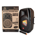 Cabina Americansound 15pulgadas Recargable + Mic Inalambrico Negro