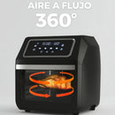 Freidora Aire Renahouse Horno Mesa Air Fryer 12 Litros Casa Negro