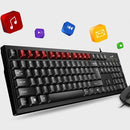 Kit Teclado Y Mouse Genius Usb Km-100se Español Mouse Negro Teclado Negro