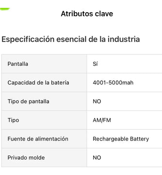 Radio Recargable Solar Crank Con Linterna Y Power Bank Rojo