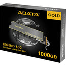 Disco Solido Adata Legend 800 Pcie Gen 4x4 M.2 1tb Gris