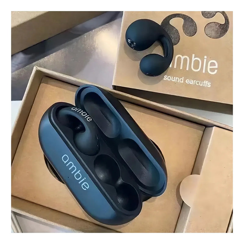 Auriculares deportivos inalámbricos Bluetooth Ambie, color negro