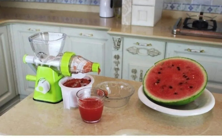 Extractor Exprimidor Manual De Frutas Y Verduras De Manivel Verde Lima