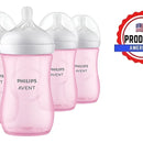 Set 4 Biberones 9 Onzas Avent Rosado Anticolico Libre Bpa