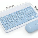 Kit Teclado Mouse Ultra Slim Inalambrico 2.4ghz Win Mac Bt Teclado Blanco