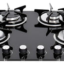 Estufa De Empotrar Vidrio Templado Negro Gas Propano 5890