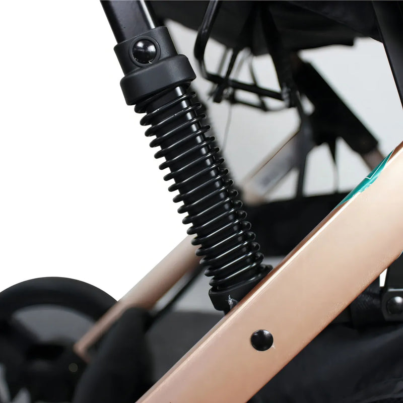 Coche Bebé Moises Travel System Gold Lx Bebesit Color Verde Musgo Chasis Dorado